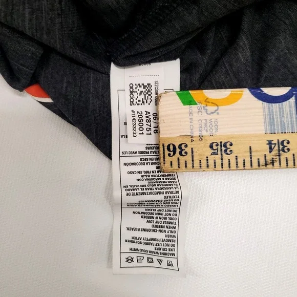 Adidas Climalite Mens Black Miami Hurricanes Tshirt Athletics NCAA Large - Picture 10 of 11